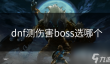 dnf测伤害boss选哪个